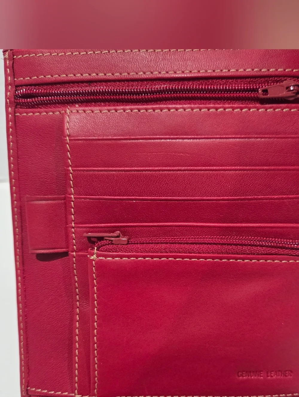 Kenneth Cole Reaction cranberry red crossbody bag